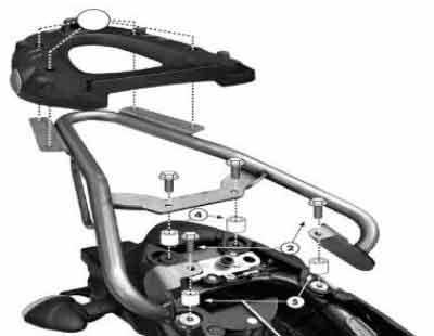 SOPORTE MALETA TRASERA GIVI TOP ML C/M5M SUZUKI.GLADIUS.650.09 12     SR121M