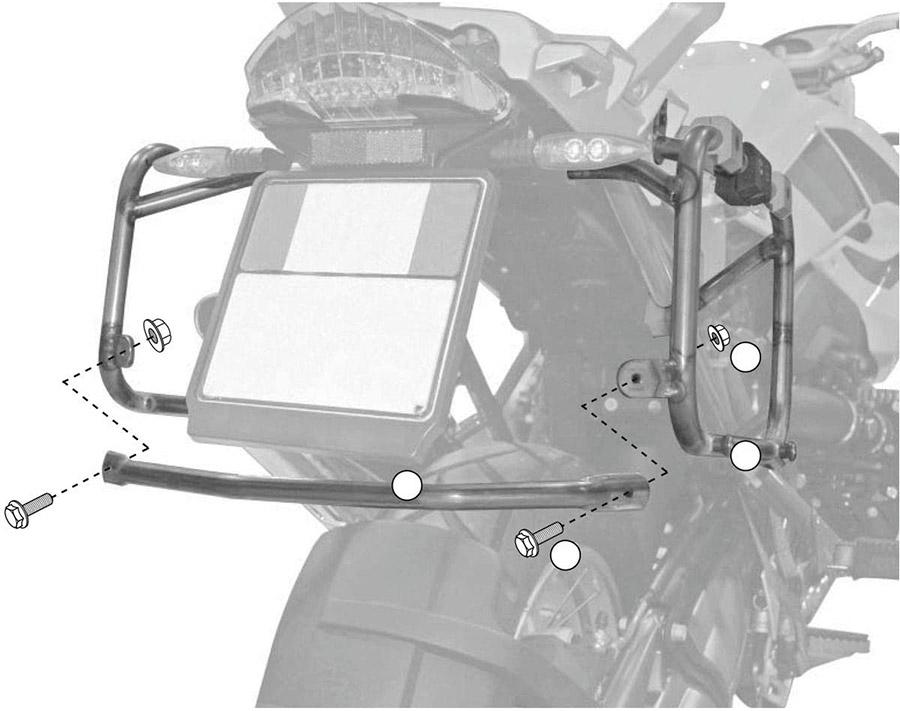 SOPORTE PORTAMALETAS LATERAL GIVI CAMSIDE18BMW.R.GS/ADVENTURE.1200.04 122   PL684CAM
