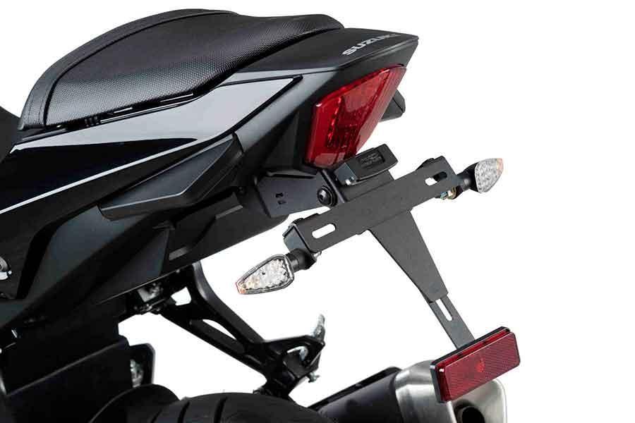 PORTAMATRICULAS PUIG SUZUKI GSX-R250R 17-18' C/NEGRO 9523N
