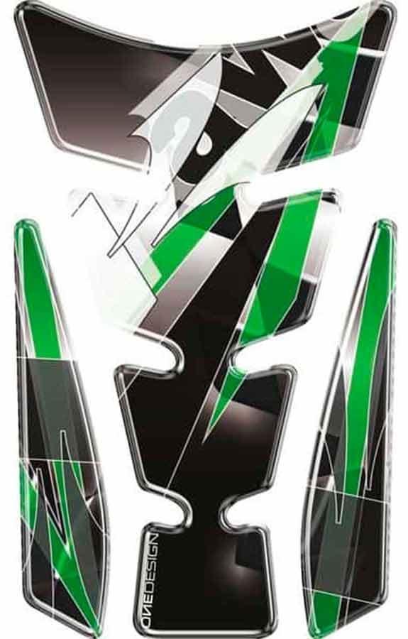 PROTECTOR DEPOSITO PUIG WINGS KAWASAKI C/NEGRO-VERDE 4720N