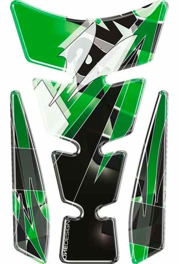 PROTECTOR DEPOSITO PUIG WINGS KAWASAKI C/VERDE-NEGRO 4720V
