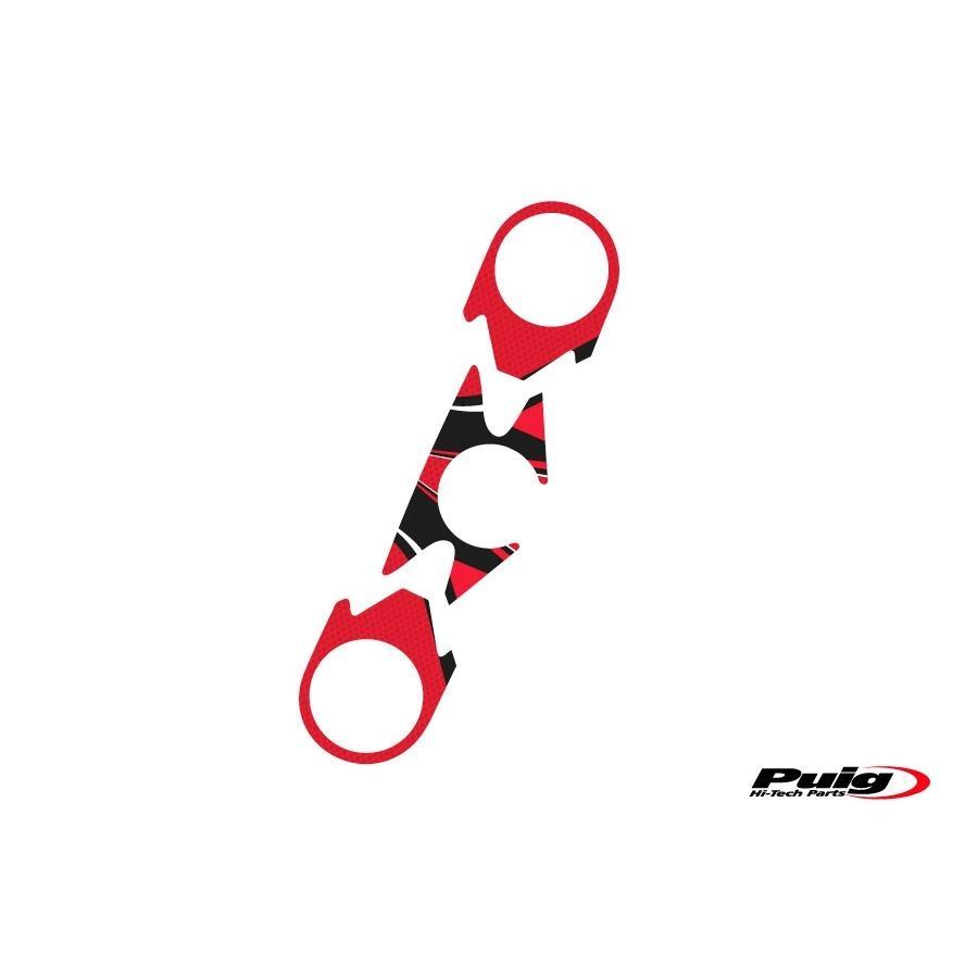 PROTECTOR TIJA PUIG KAWASAKI ZX6R 07-08 C/ROJO 6949R