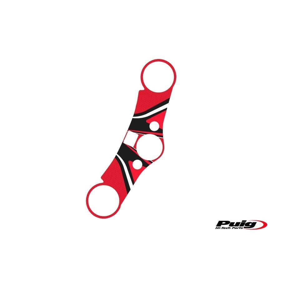 PROTECTOR TIJA PUIG HONDA CBR600RR 07-17 C/ROJO 6969R