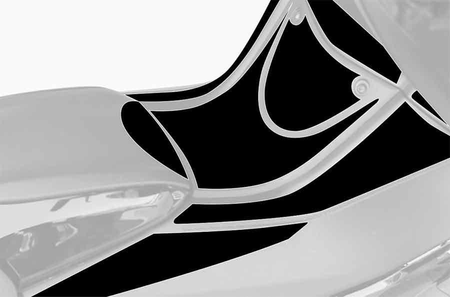 KIT PROTECTOR DEPOSITO PUIG YAMAHA T-MAX 530/SX/DX 17'- C/NEGRO 9954N