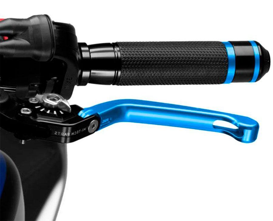 MANETA FRENO PUIG ABATIBLE 3.0. C/AZUL SELECTOR C/PLATA   110AP