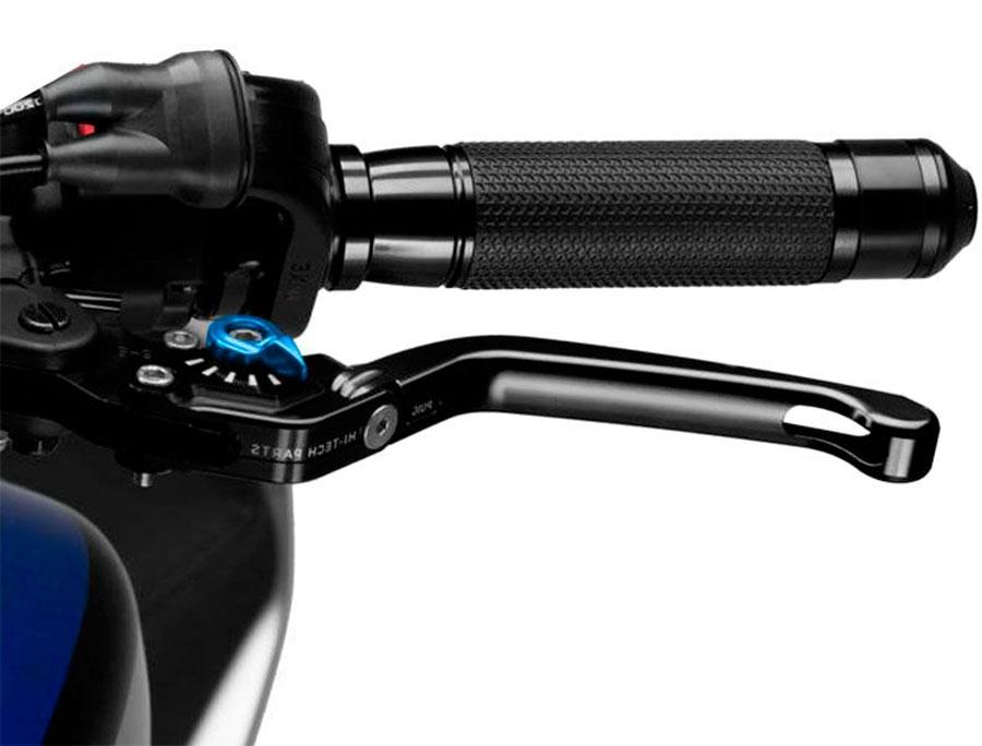 MANETA FRENO PUIG ABATIBLE 3.0. C/NEGRO SELECTOR C/AZUL   110NA