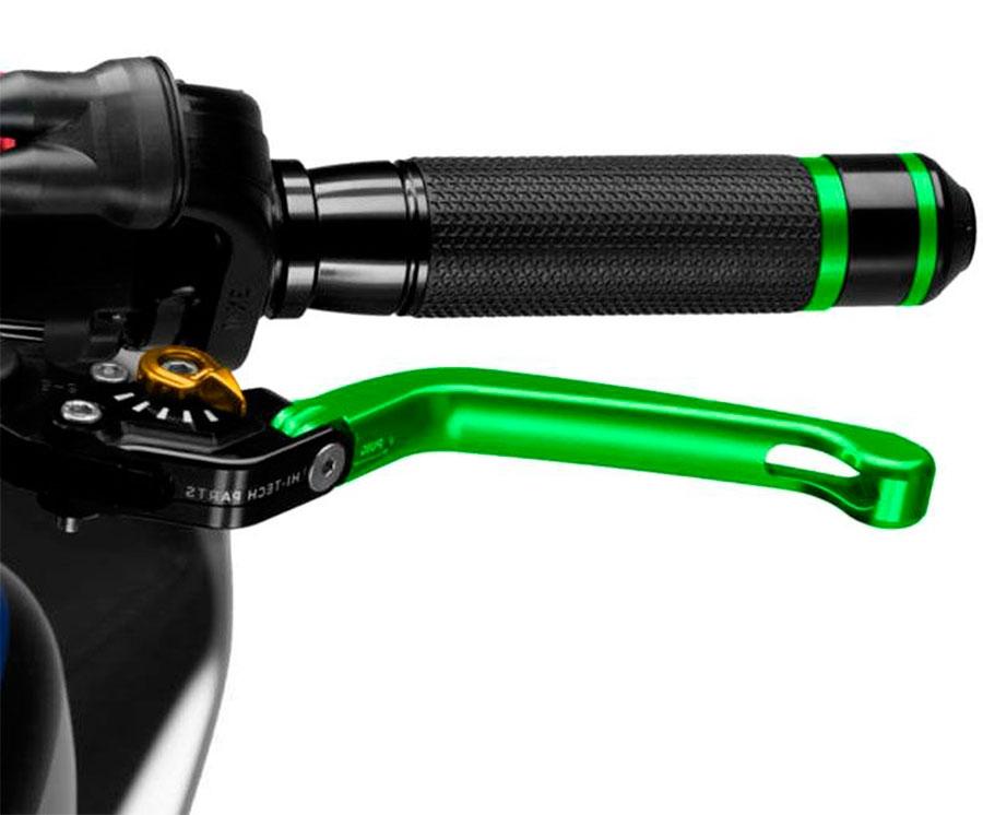 MANETA FRENO PUIG ABATIBLE 3.0. C/VERDE SELECTOR C/ORO   110VO