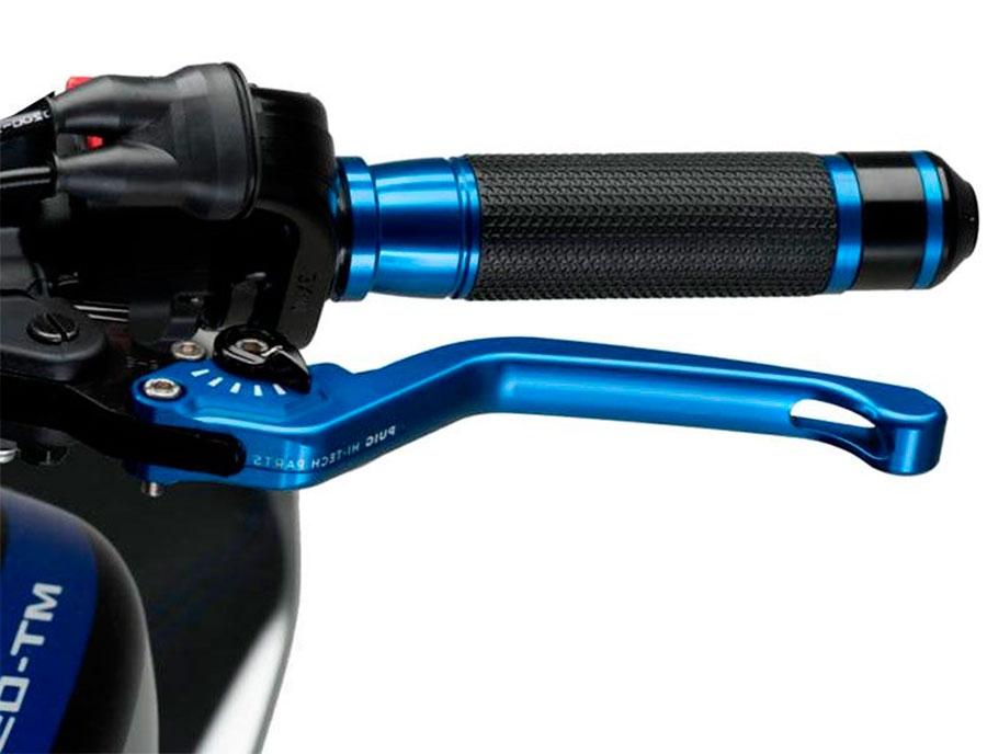 MANETA FRENO PUIG FIJA 3.0. C/AZUL SELECTOR C/NEGRO   120AN