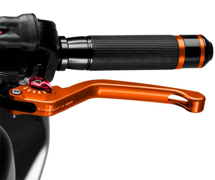 MANETA FRENO PUIG FIJA 3.0. C/NARANJA SELECTOR C/ROJO   120TR