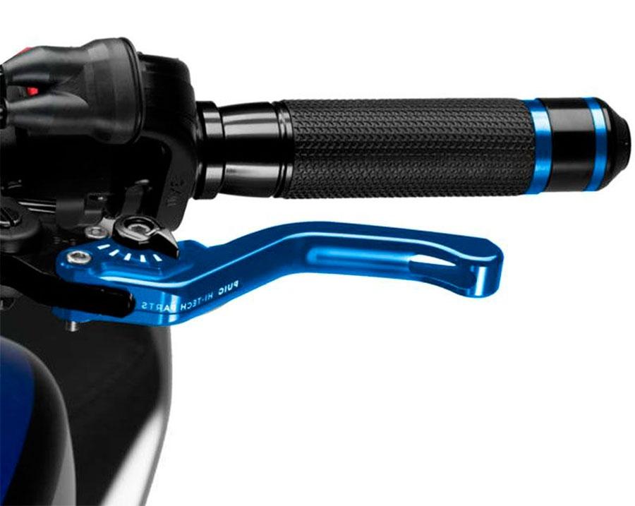 MANETA FRENO PUIG CORTA 3.0. C/AZUL SELECTOR C/NEGRO   130AN