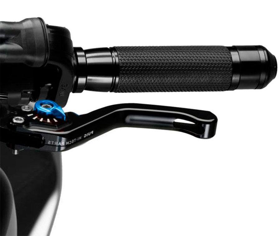 MANETA FRENO PUIG CORTA 3.0. C/NEGRO SELECTOR C/AZUL   130NA