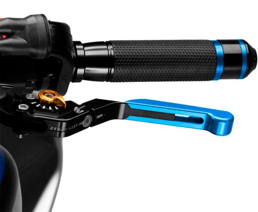 MANETA FRENO PUIG 3.0. NEGRO EXTEN/AZUL SELECTOR/ORO   14ANO