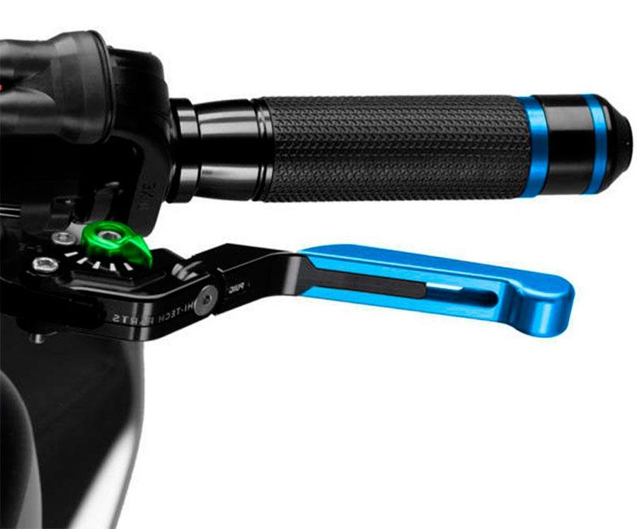 MANETA FRENO PUIG 3.0. NEGRO EXTEN/AZUL SELECTOR/VERDE   14ANV