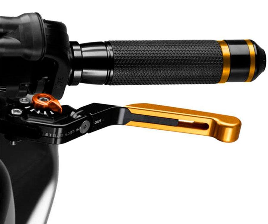 MANETA FRENO PUIG 3.0. NEGRO EXTEN/ORO SELECTOR/NARANJA   14ONT