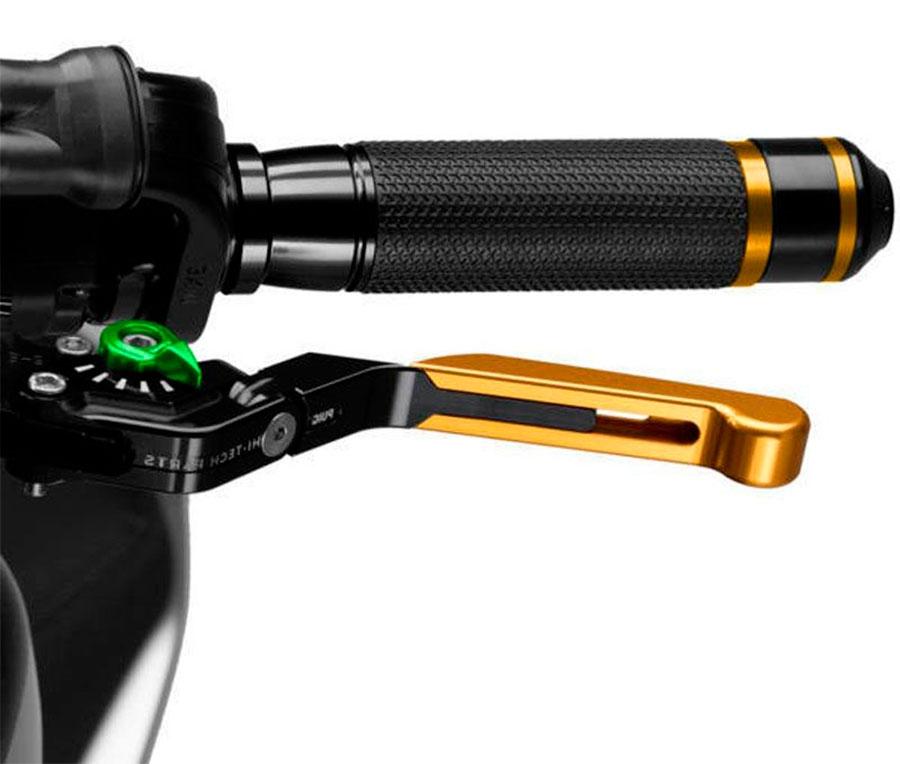 MANETA FRENO PUIG 3.0. NEGRO EXTEN/ORO SELECTOR/VERDE   14ONV