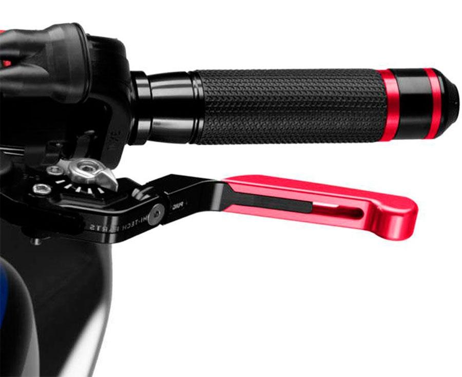MANETA FRENO PUIG 3.0. NEGRO EXTEN/ROJO SELECTOR/PLATA   14RNP