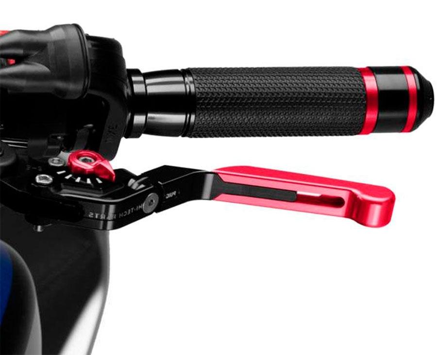 MANETA FRENO PUIG 3.0. NEGRO EXTEN/ROJO SELECTOR/ROJO   14RNR