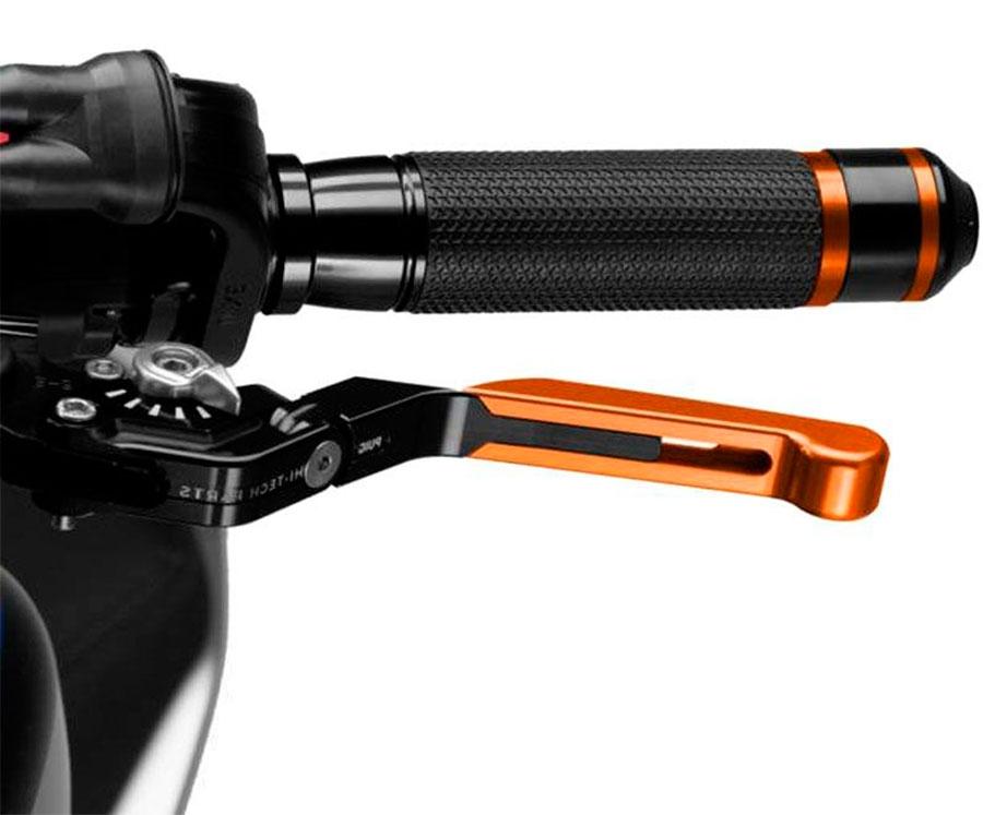 MANETA FRENO PUIG 3.0. NEGRO EXTEN/NARANJA SELECT/PLATA   14TNP
