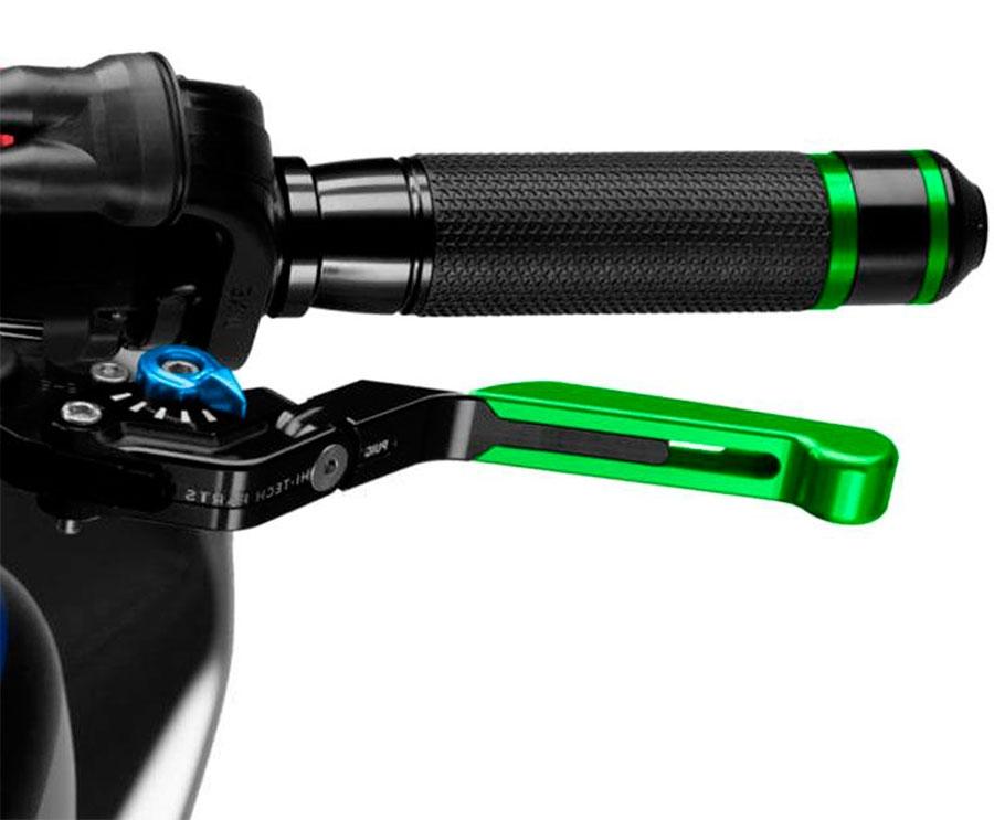 MANETA FRENO PUIG 3.0. NEGRO EXTEN/VERDE SELECTOR/AZUL   14VNA