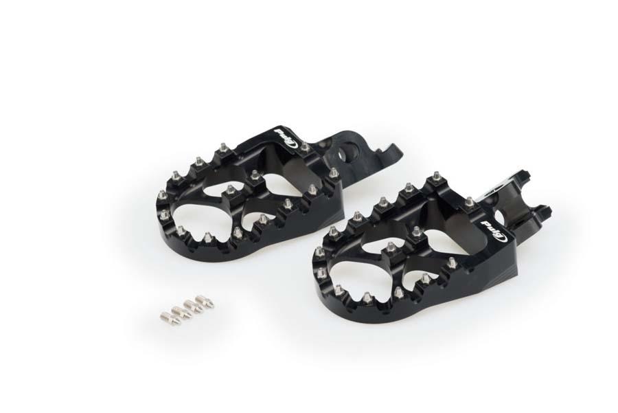 JUEGO ESTRIBERAS OFF-ROAD KAWASAKI C/NEGRO