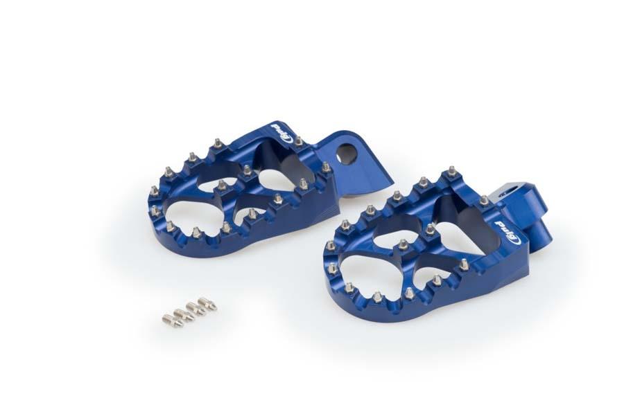 JUEGO ESTRIBERAS OFF-ROAD YAMAHA C/AZUL