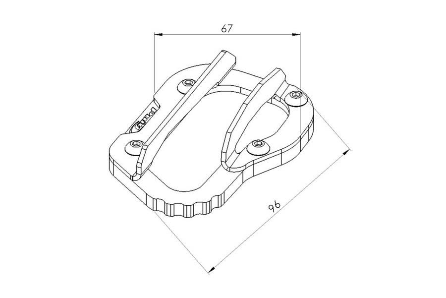 EXTENSION PATA DE CABRA TRIUMPH TIGER EXPLORER/120