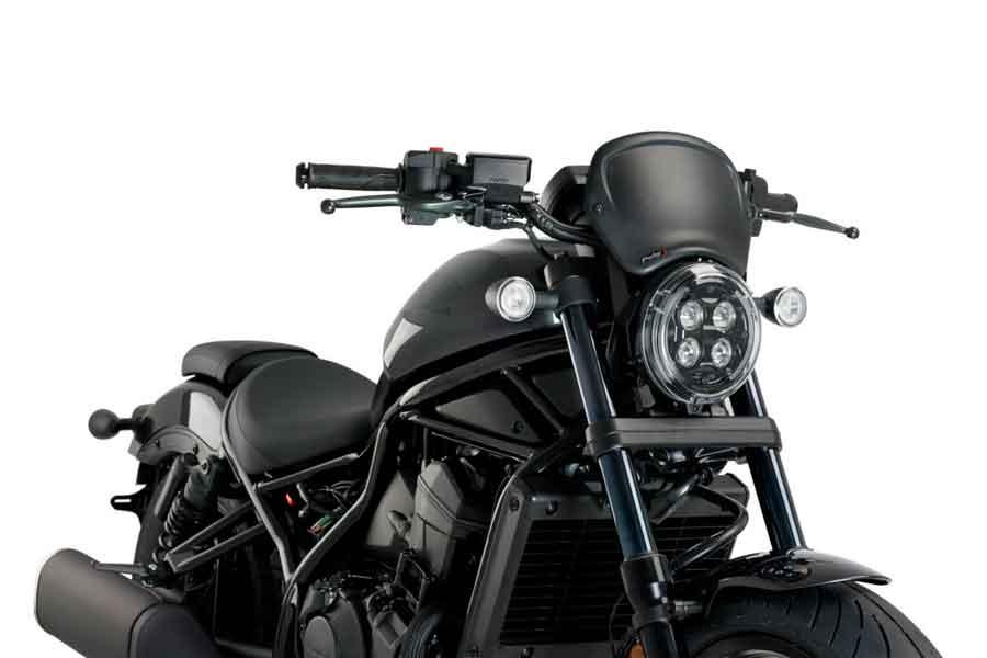 PLACA FRONTAL ABS HONDA CMX1100 REBEL C/NEGRO MATE PUIG 20821J