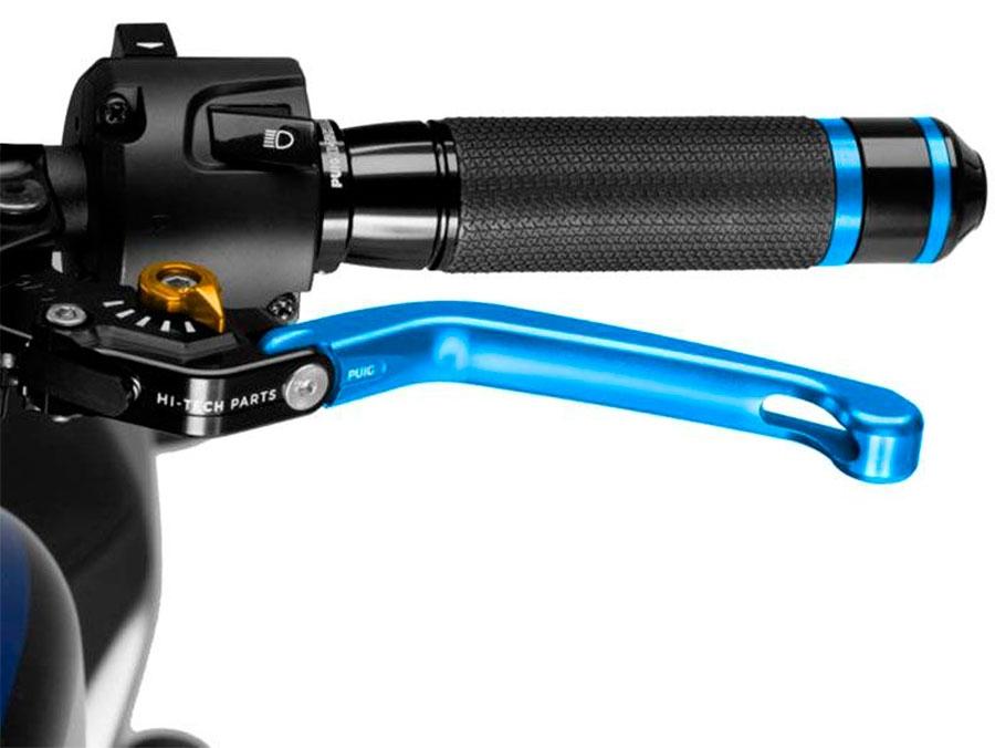 MANETA EMBRAGUE PUIG ABATIBLE 3.0. C/AZUL SELECTOR C/OR   210AO