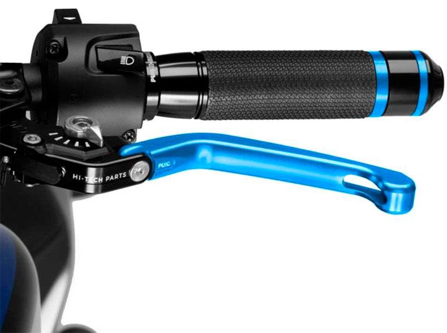 MANETA EMBRAGUE PUIG ABATIBLE 3.0. C/AZUL SELECTOR C/PL   210AP