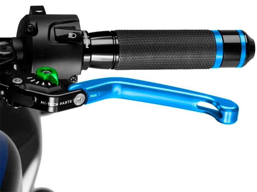 MANETA EMBRAGUE PUIG ABATIBLE 3.0. C/AZUL SELECTOR C/VE   210AV