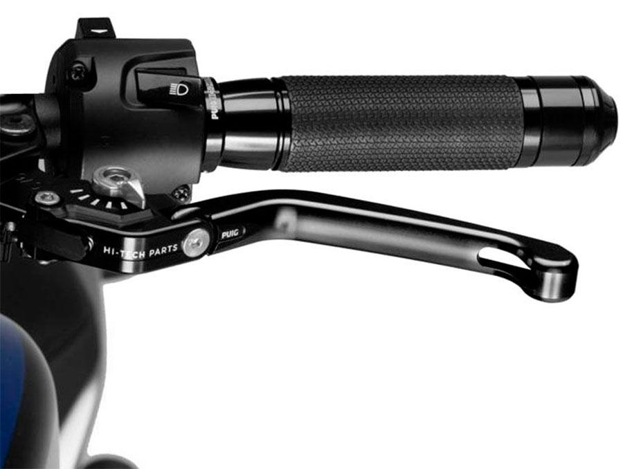 MANETA EMBRAGUE PUIG ABATIBLE 3.0. C/NEGRO SELECTOR C/P   210NP
