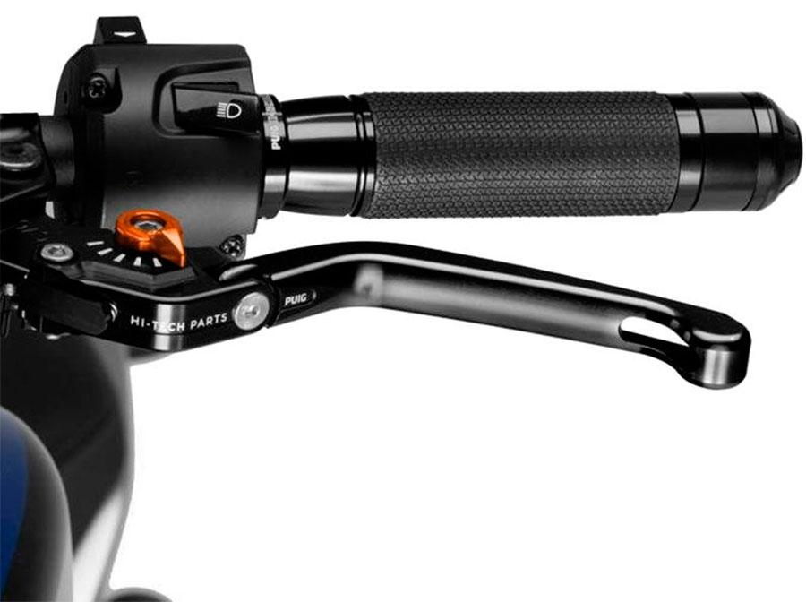 MANETA EMBRAGUE PUIG ABATIBLE 3.0. C/NEGRO SELECTOR C/T   210NT