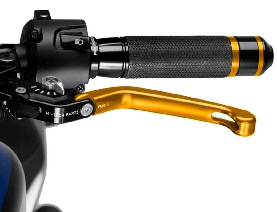 MANETA EMBRAGUE PUIG ABATIBLE 3.0. C/ORO SELECTOR C/PLA   210OP