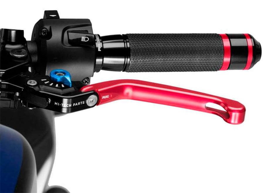 MANETA EMBRAGUE PUIG ABATIBLE 3.0. C/ROJO SELECTOR C/AZ   210RA