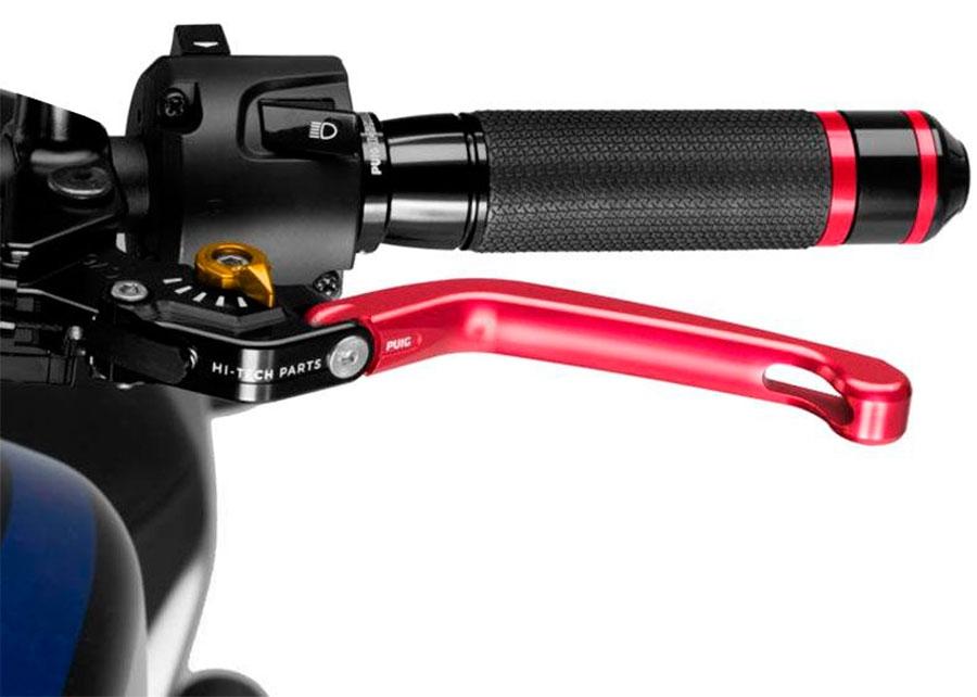 MANETA EMBRAGUE PUIG ABATIBLE 3.0. C/ROJO SELECTOR C/OR   210RO