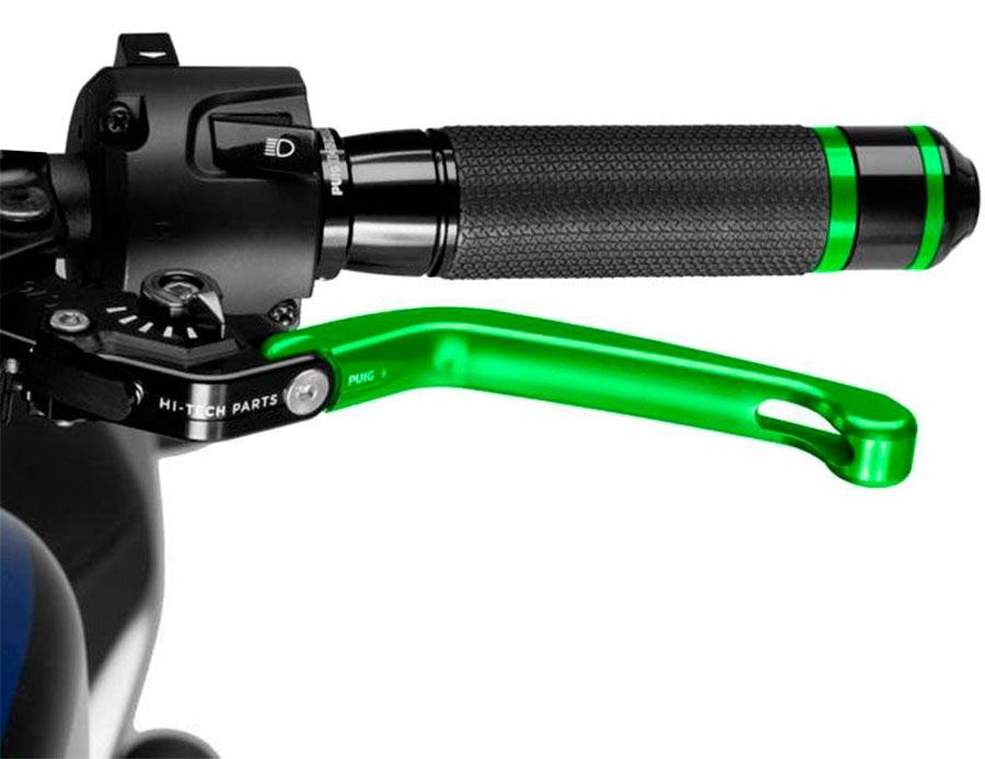 MANETA EMBRAGUE PUIG ABATIBLE 3.0. C/VERDE SELECTOR C/N   210VN