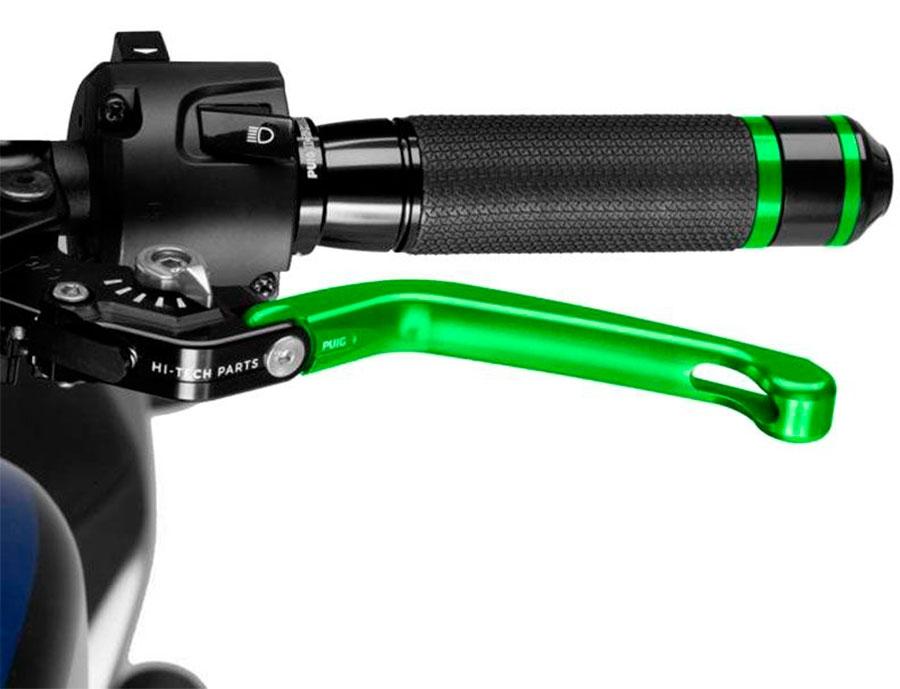 MANETA EMBRAGUE PUIG ABATIBLE 3.0. C/VERDE SELECTOR C/P   210VP