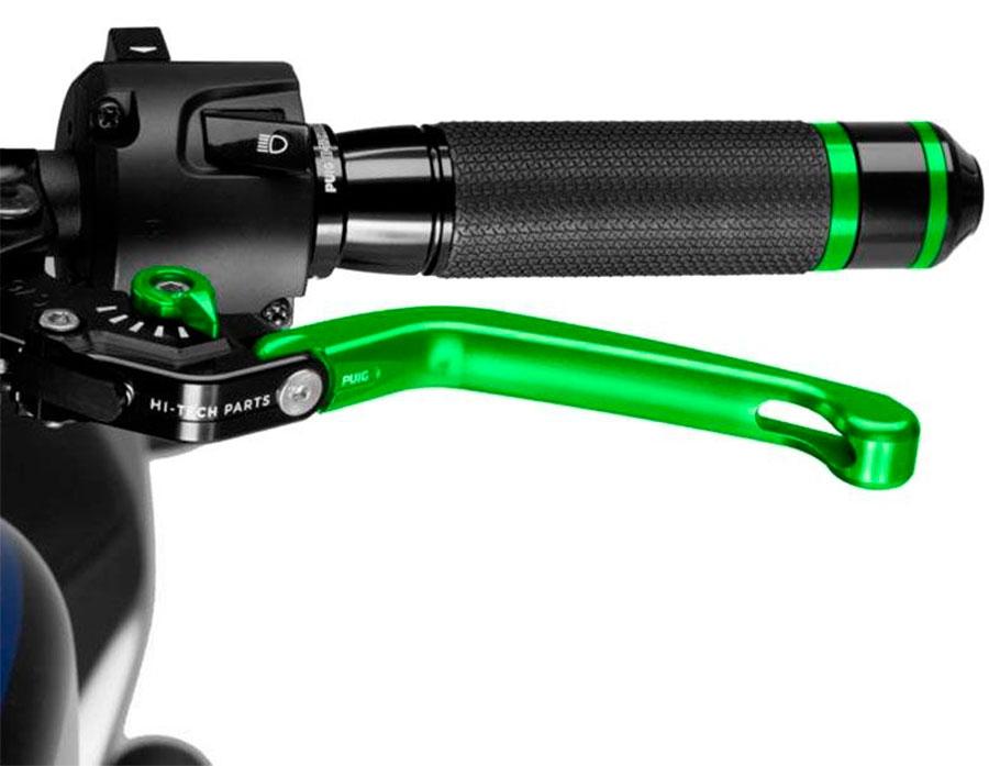 MANETA EMBRAGUE PUIG ABATIBLE 3.0. C/VERDE SELECTOR C/V   210VV