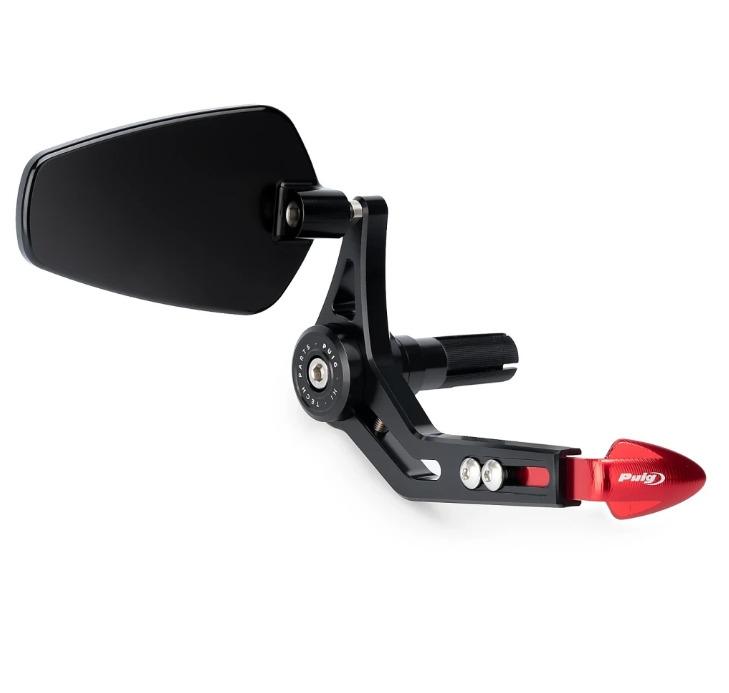 PROTECTOR MANETA FRENO CON RETROVISOR PRO C/ROJO PUIG 21440R