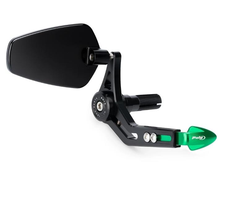 PROTECTOR MANETA FRENO CON RETROVISOR PRO C/VERDE PUIG 21440V