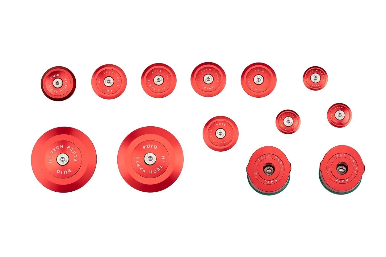 TAPONES CHASIS DE ALUMINIO BMW R1250R 19'- C/ROJO PUIG 21536R