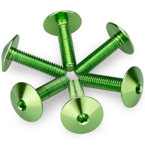 KIT 6 TORNILLOS M5X20 DIAM. CABEZA 13,9MM C/VERDE PUIG 21766V