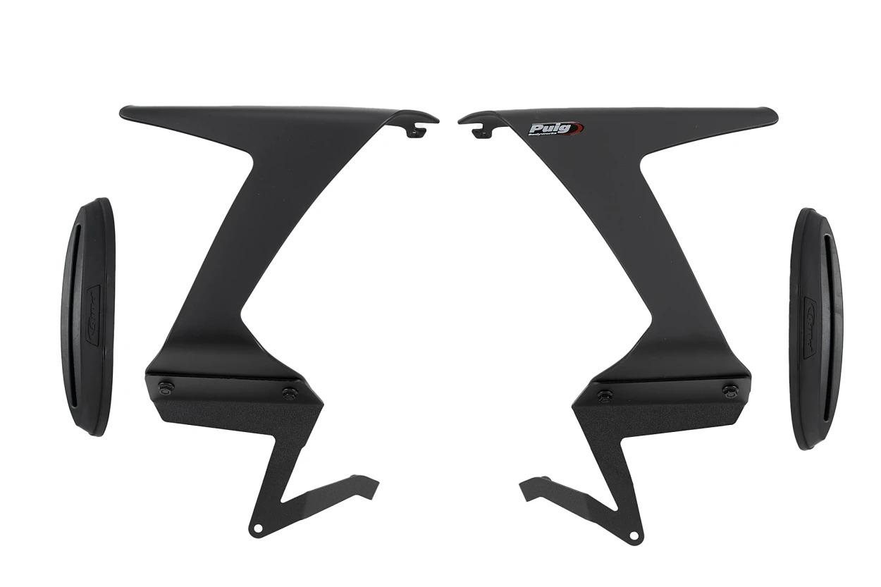 CONJUNTO DE ALERONES RACE KAWASAKI ZX-6R 24' C/NEG