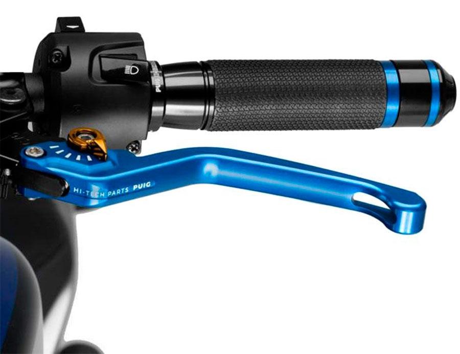 MANETA EMBRAGUE PUIG FIJA 3.0. C/AZUL SELECTOR C/ORO   220AO