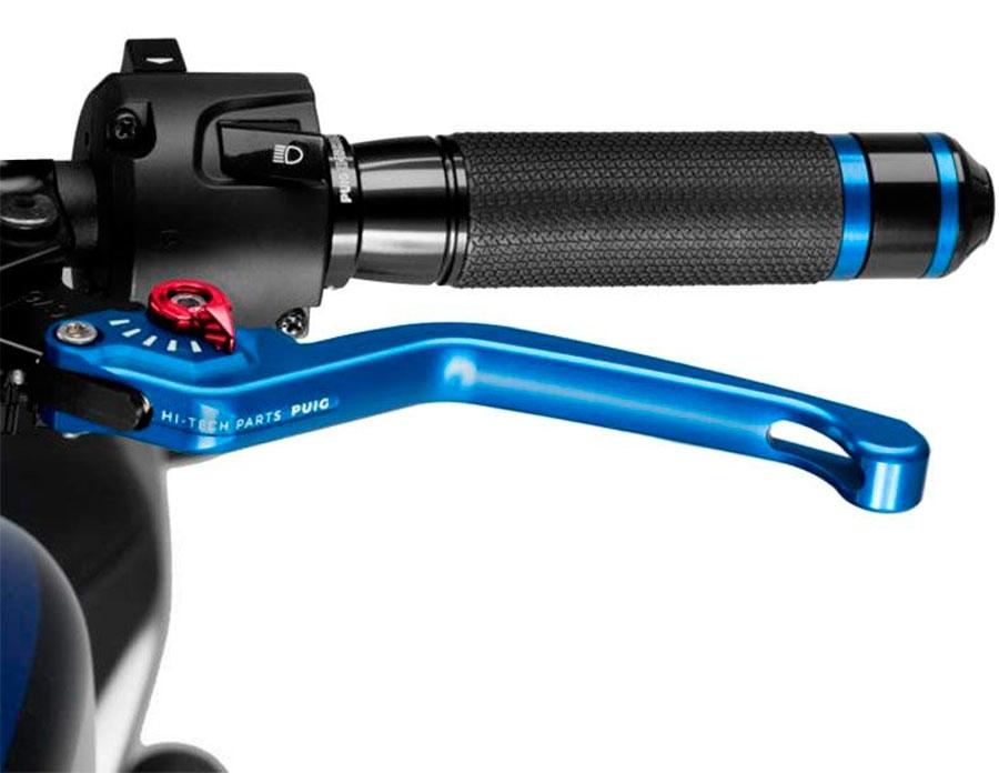 MANETA EMBRAGUE PUIG FIJA 3.0. C/AZUL SELECTOR C/ROJO   220AR