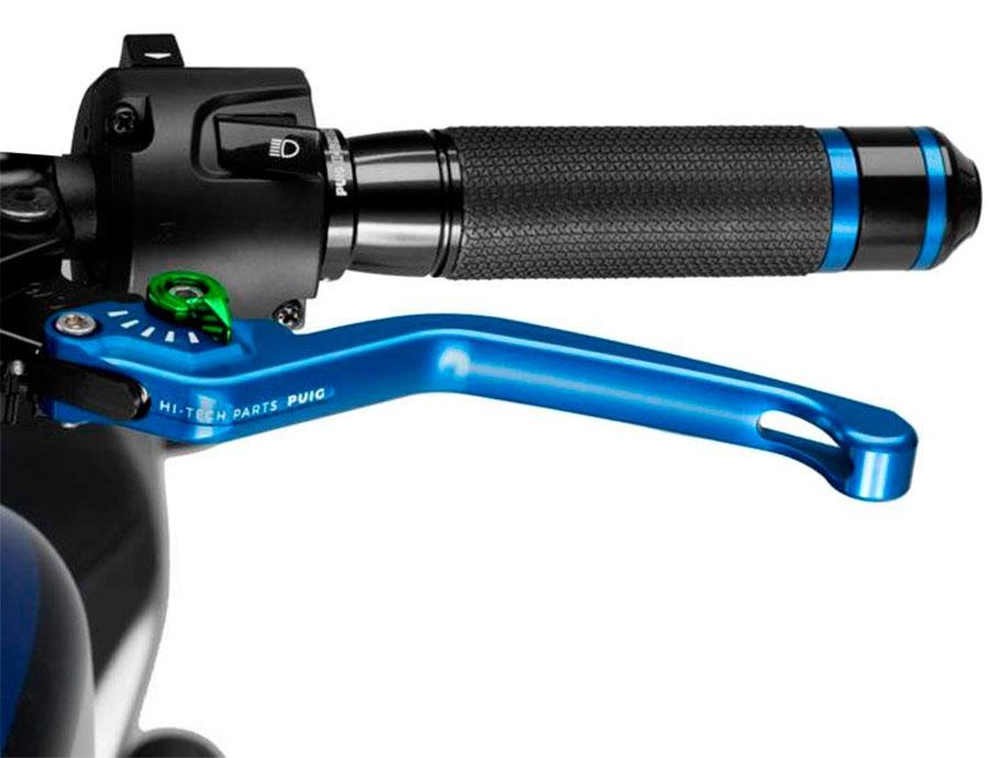 MANETA EMBRAGUE PUIG FIJA 3.0. C/AZUL SELECTOR C/VERDE   220AV