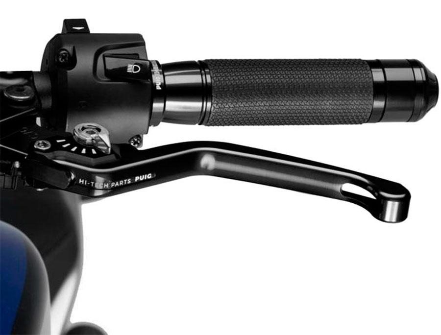 MANETA EMBRAGUE PUIG FIJA 3.0. C/NEGRO SELECTOR C/PLATA   220NP