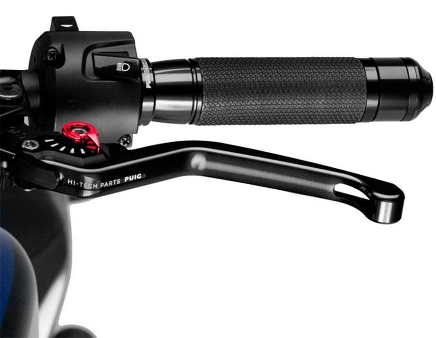 MANETA EMBRAGUE PUIG FIJA 3.0. C/NEGRO SELECTOR C/ROJO   220NR