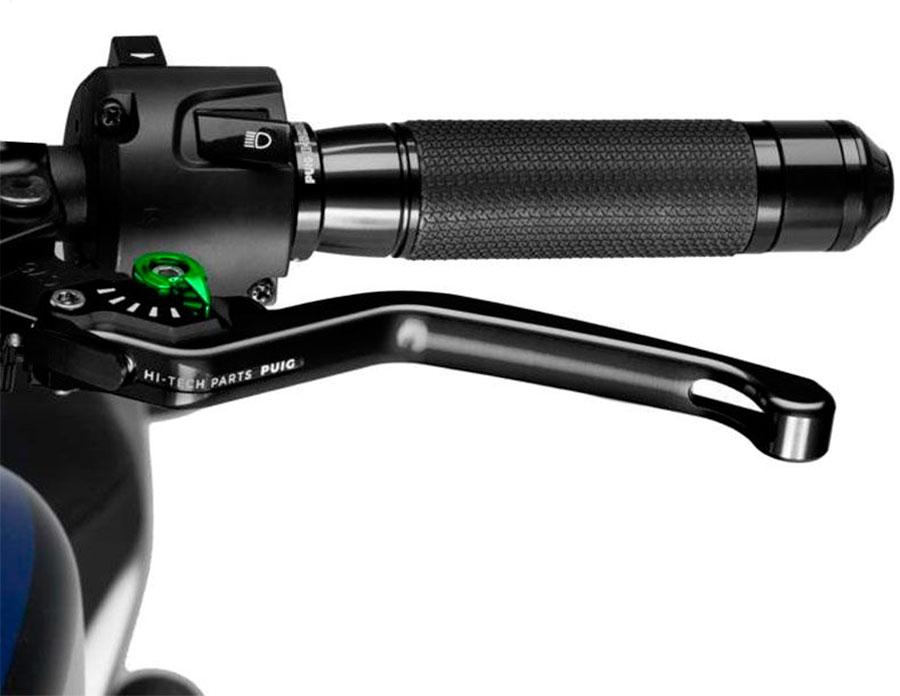 MANETA EMBRAGUE PUIG FIJA 3.0. C/NEGRO SELECTOR C/VERDE   220NV