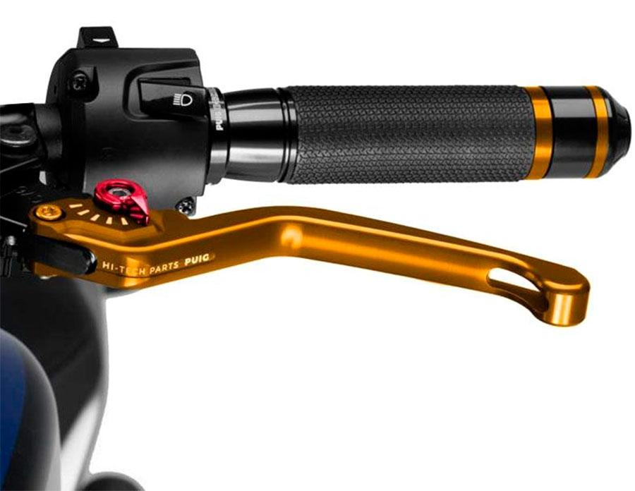 MANETA EMBRAGUE PUIG FIJA 3.0. C/ORO SELECTOR C/ROJO   220OR